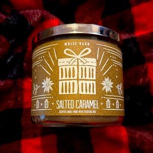Salted Caramel 3 wick candle bath and body works